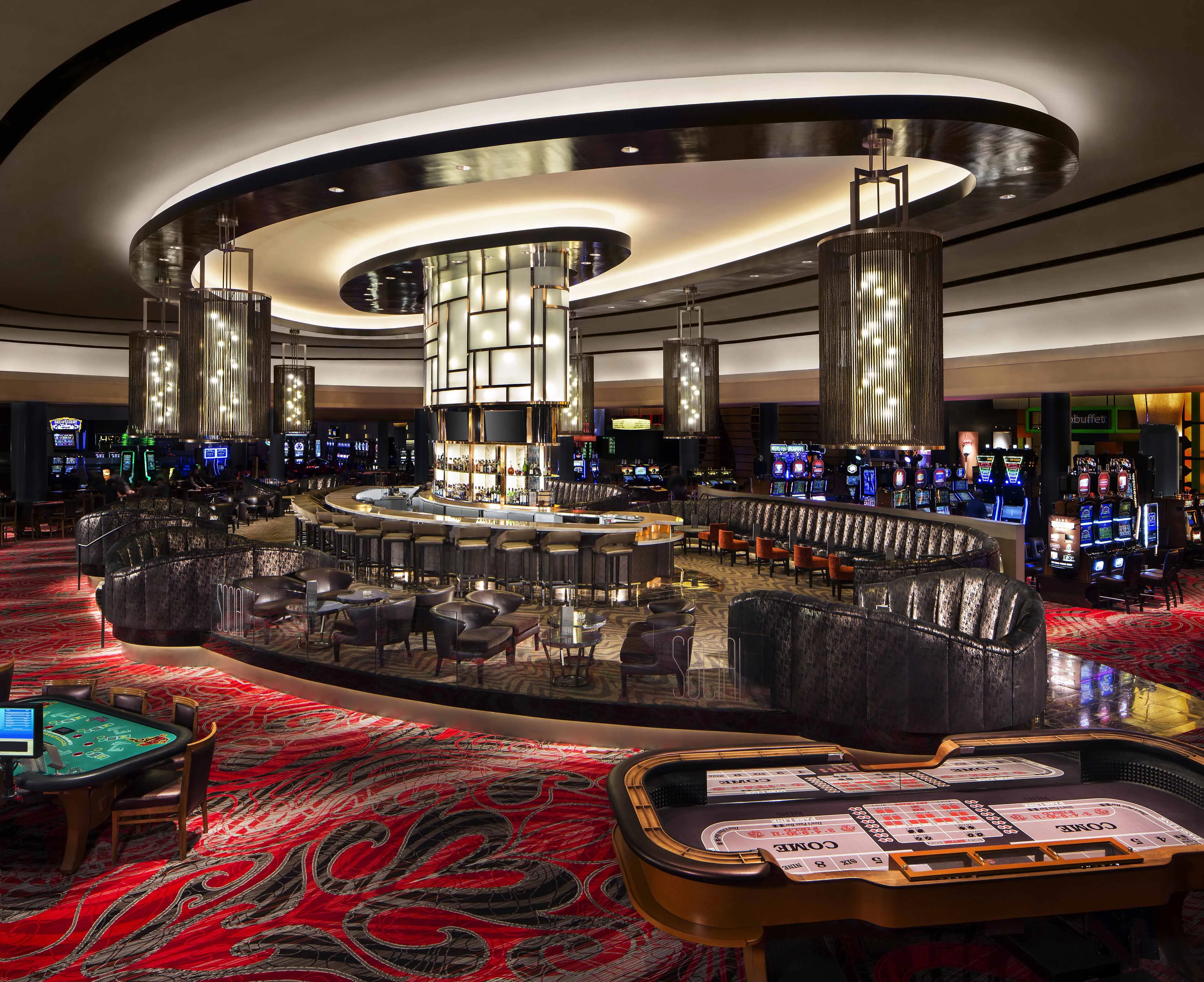 Casino-resort planning with a tropical hotel setting